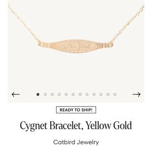 Catbird Cygnet Bracelet, Yellow Gold